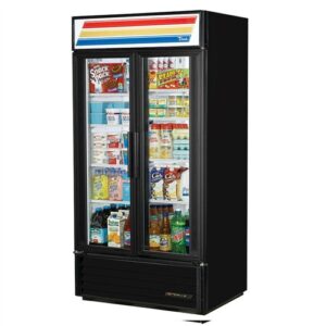 2 Glass Slide Door Refrigerator