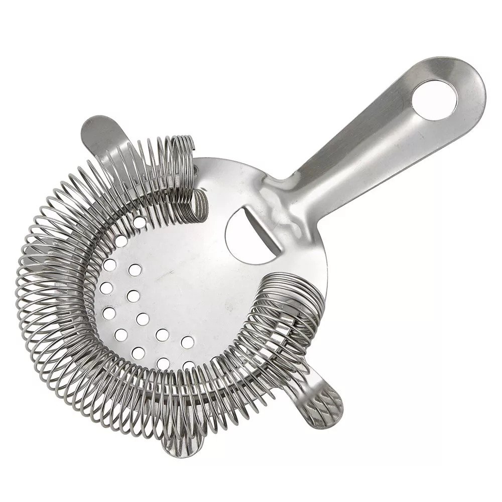 Bar Strainer, 4 Prongs, S/S