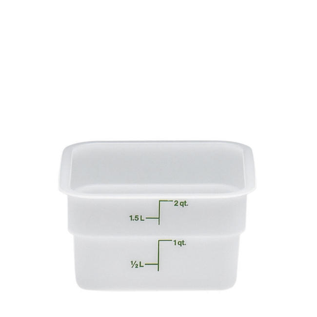 2 Qt/Container/Sq./Wh/Cambro