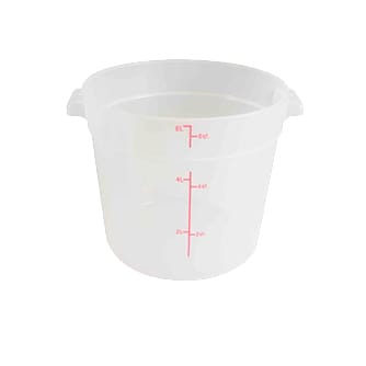 6 QT/Round/Food STG CTN,PP,Translu