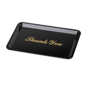 4.5 X 6.5 Black Gold Plastic Tip Tray / 24 Dz