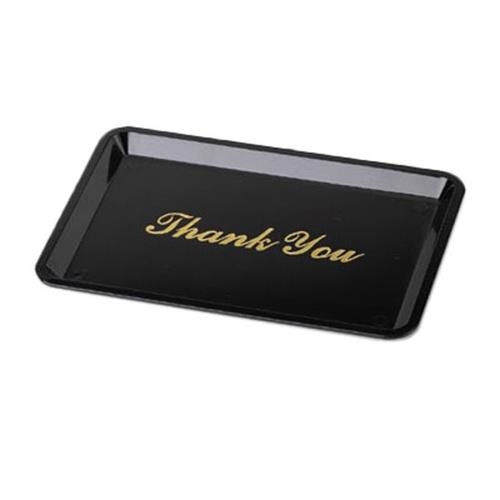 4.5 X 6.5 Black Gold Plastic Tip Tray / 24 Dz