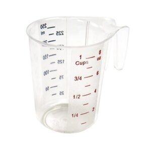 1 Cup Measuring Cup, PC, Color Graduatio