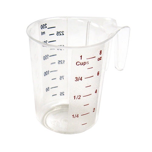 1 Cup Measuring Cup, PC, Color Graduatio