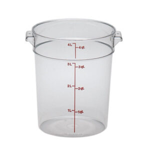 4 Qt Round Container / Clear