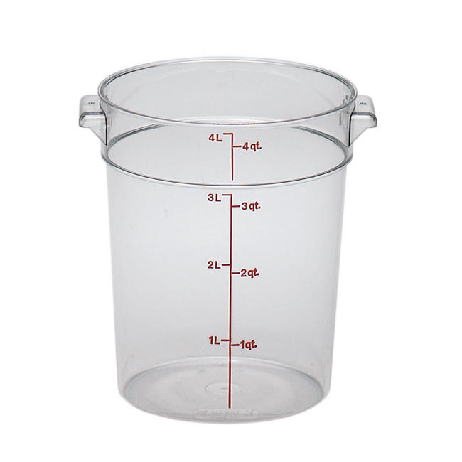 4 Qt Round Container / Clear