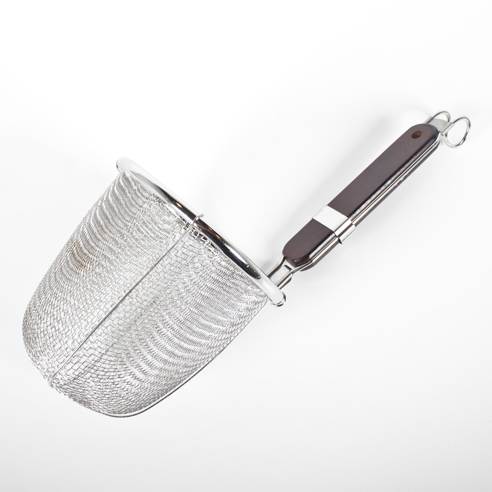 5.5" S/S Noodle Skimmer Wood Handle (14 Cm)