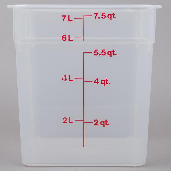 Cambro Container Translucent 8 Qt