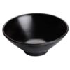 6 7/8" Dia Melamine Bowl, Black