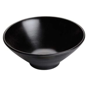 6 7/8" Dia Melamine Bowl, Black