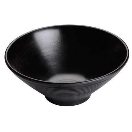 6 7/8" Dia Melamine Bowl, Black