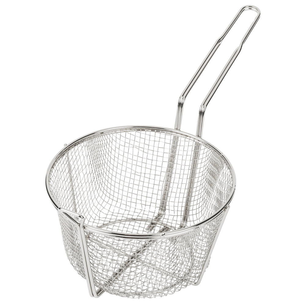 8" Fry Basket Round