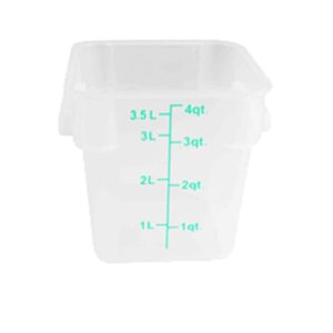 4 QT/Pls Sq. Food Strg Cont./Translu
