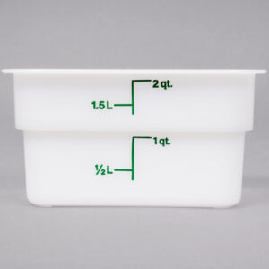 2 Qt Cambro Square Food Container White