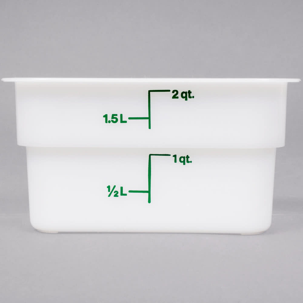 2 Qt Cambro Square Food Container White