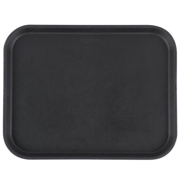 14" x 18" Non-Skid Serving Tray / Cambro / Black / 12