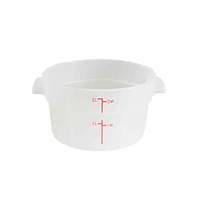 2 Qt Round Food Storage Container, PP, Translucent