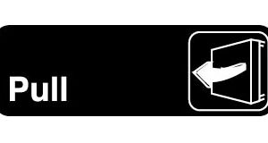 Pull Symbol 3 X 9