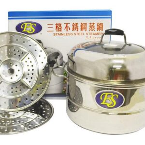 32Cm/12.5"/S/S Steamer/2xLayer/set