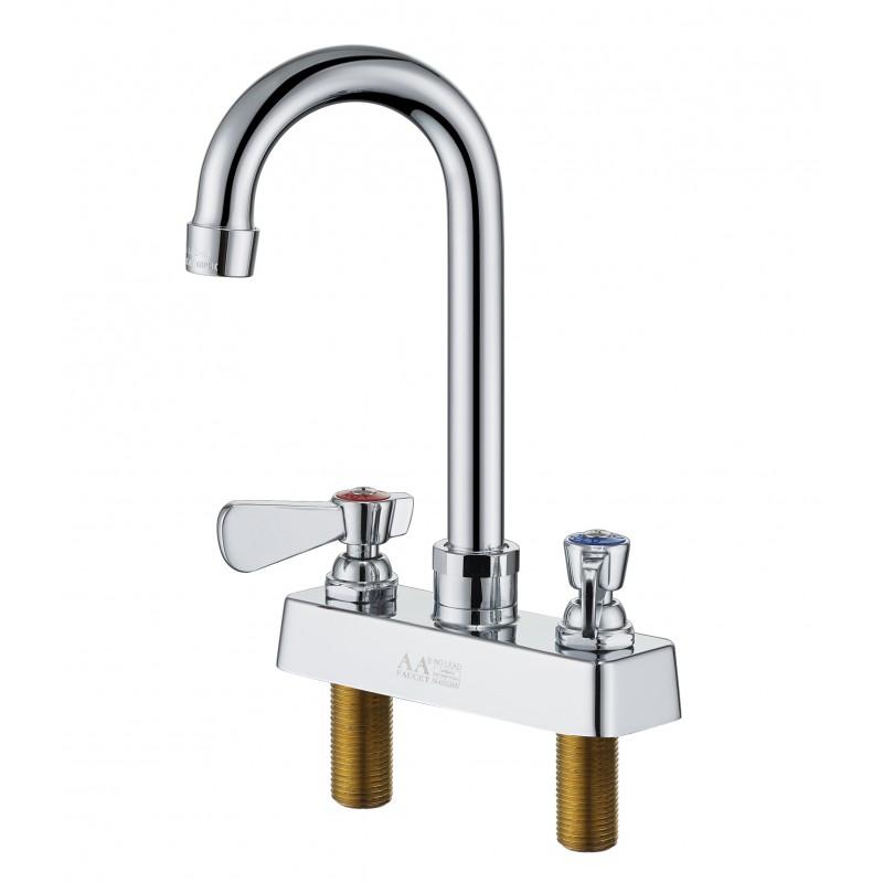 4" Deck Mount Faucet / 3.5" Gooneck Spout / GSW