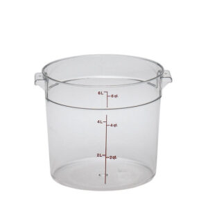 6 Qt Round Container / Clear