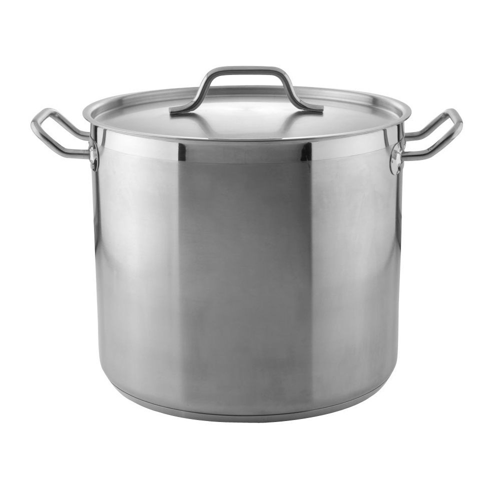 24 Qt S/S Stock Pot W/ Lid / 4 Pcs