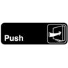 Push Sign 3" X 9"