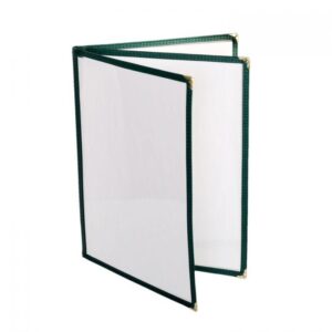 Menu Cover / 8.5" x 11" / 3 Page / Green