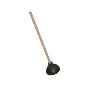 Rubber Plunger / 21" Long Wood Handle