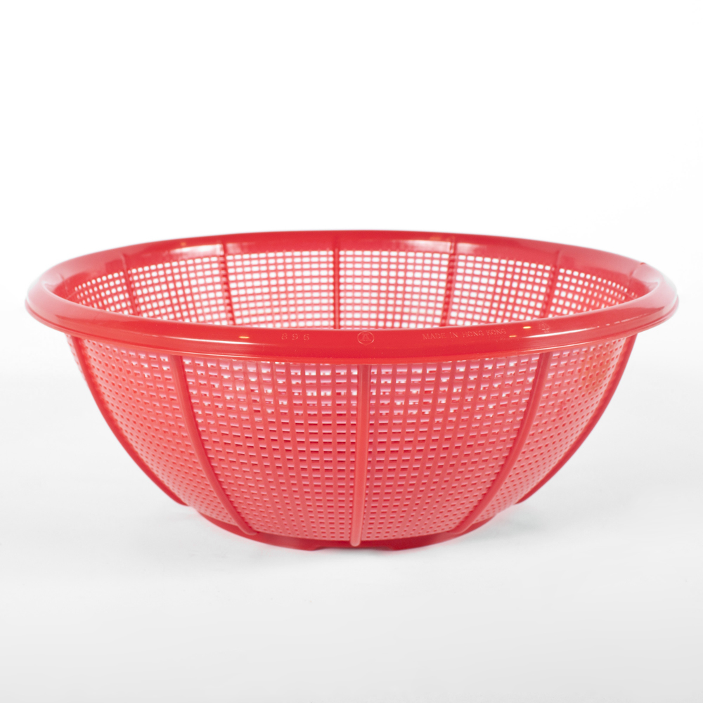 Red Strainer Round Colander 12"