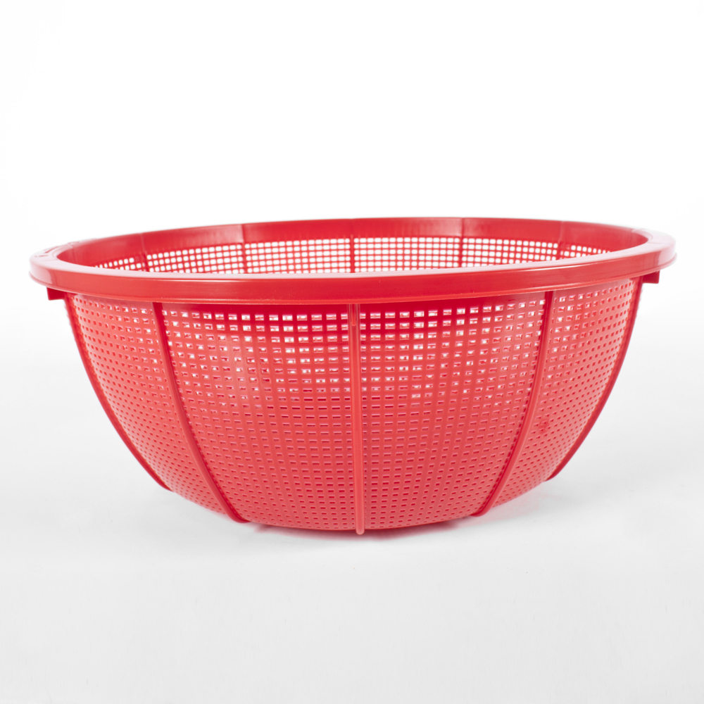 Red Strainer Round Colander 15.5"