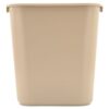 28 Qt Waste Basket Beige