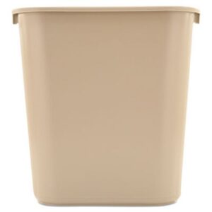 28 Qt Waste Basket Beige