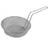 8" Round, Culinary Basket Nickel Plated Coarse Mesh