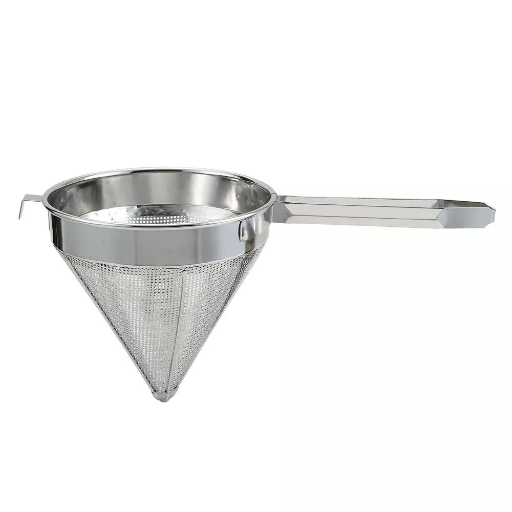12" China Cap Strainer, Coarse S/S