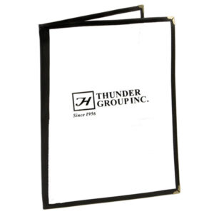 Menu Cover 8.5 X 11" Double / Black / 50