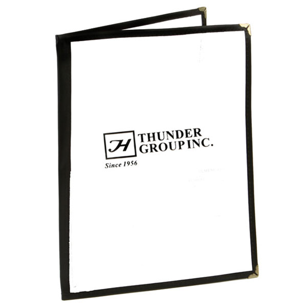 Menu Cover 8.5 X 11" Double / Black / 50