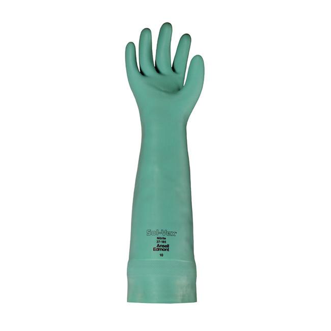 Size 10 / Sol-Vex Nitrile Glove / Green