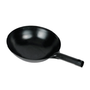 16" Black Carbon Steel Wok