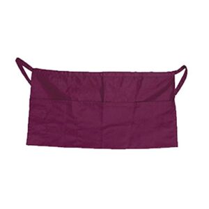 23" X 12" / Waist Apron / Burgundy