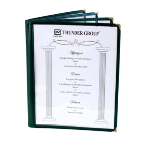 Menu Cover 8.5 X 11 / 4 Page / Green