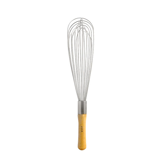 14" S/S Wire Whip / Wood Handle