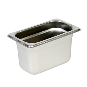 Ninth Size 4" Deep 24 Gauge Anti Jam Pans