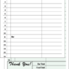 Guest Checks Carbon 2Pt G 17 Lines G 4900 / 2500