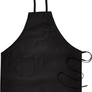 Full L/Bib Apron/Pocket/Blk