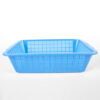 Blue Strainer Rectangle Colander 14" x 10.5"