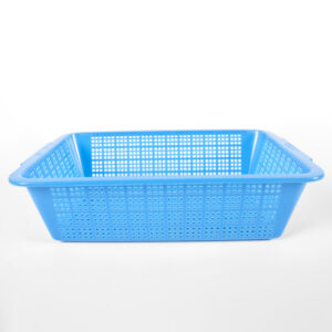 Blue Strainer Rectangle Colander 14" x 10.5"