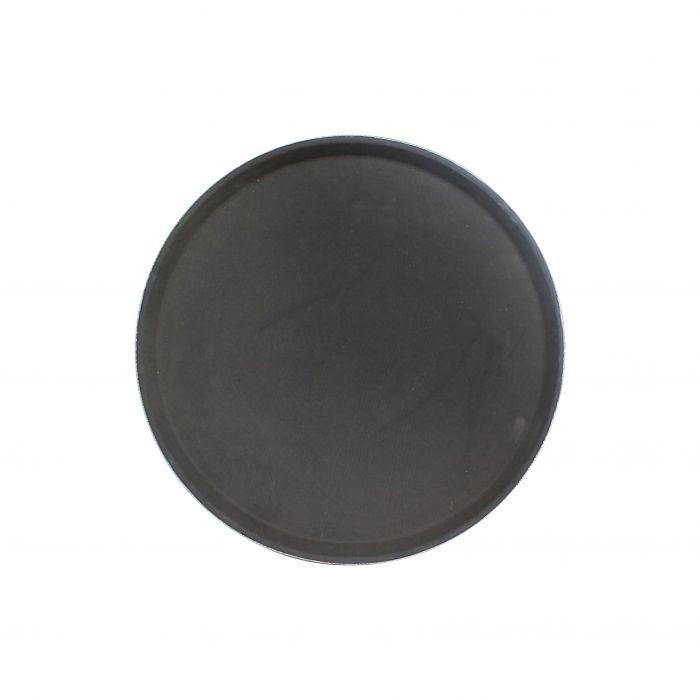11" Round Tray / Black / Fiberglass