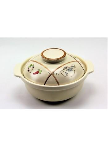 #7 8.5" Casserole White / 16
