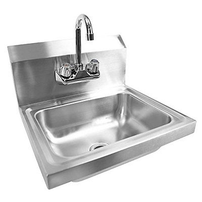 Wall Mount Hand Sink / Faucet / Strain